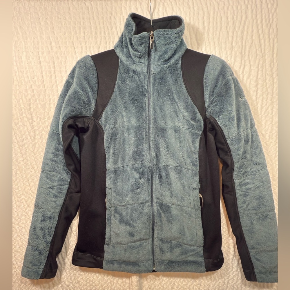 Columbia Omni Heat Women's Blue and Black Jacket small pre-owned